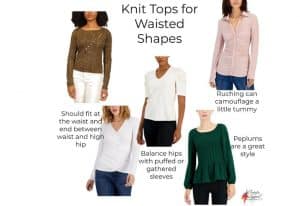 tops for waisted body shapes