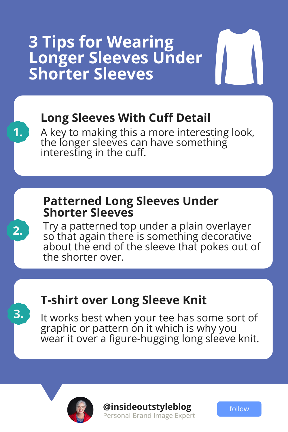 3 Tips for Wearing Longer Sleeves Under Shorter Sleeves — Inside Out Style