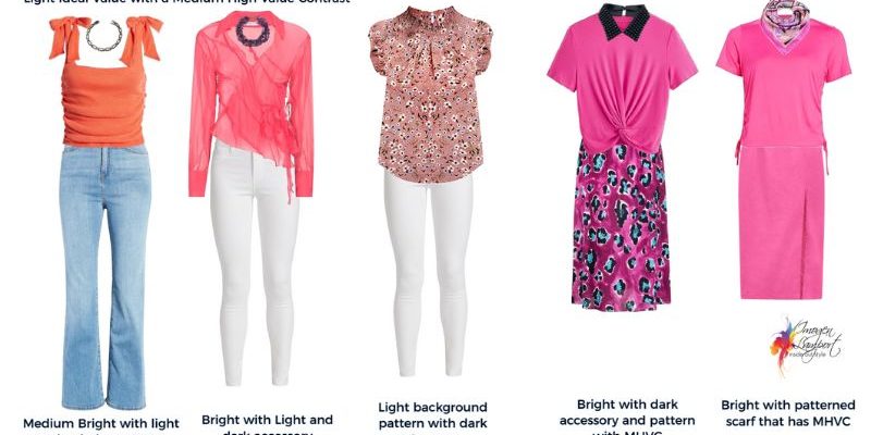 Medium high value contrast with light ideal value Medium high value contrast with light ideal value