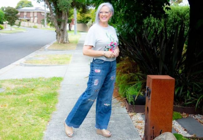 boro and sashiko jeans mending Sustainable style using Boro and Sashiko mending techniques to repair rips