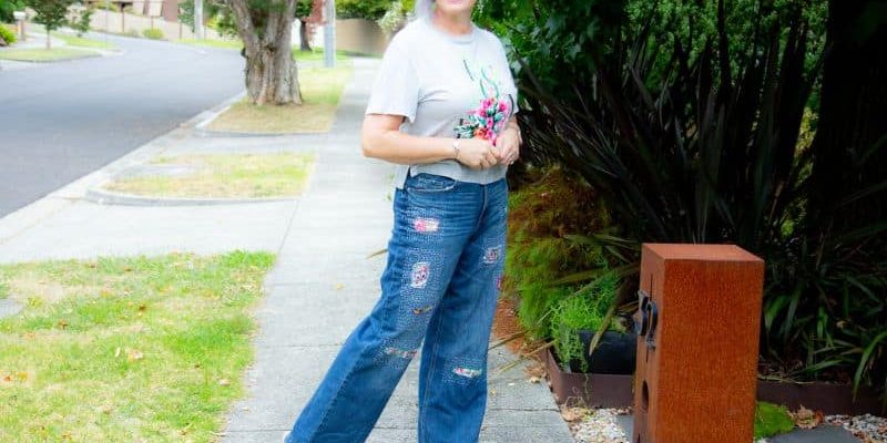 Sustainable style using Boro and Sashiko mending techniques to repair rips