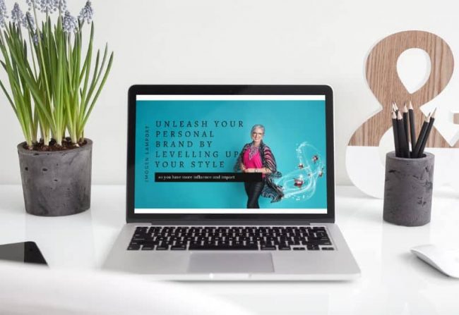unleash your personal brand by levelling up your style mock unleash your personal brand by levelling up your style video masterclass with Imogen Lamport