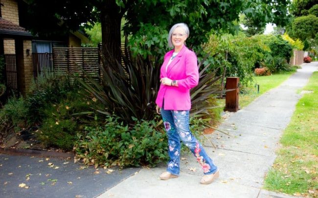 How to Look Stylish Yet Be Comfortable, Practical, Attractive and Interesting How to Look Stylish Yet Be Comfortable, Practical, Attractive and Interesting - defining your style - pink jacket with embellished jeans