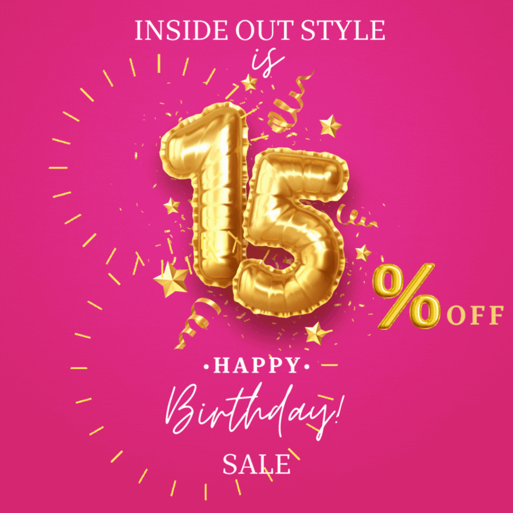 Inside Out Style blog is 15 years old and we're having a 15% off style programs sale