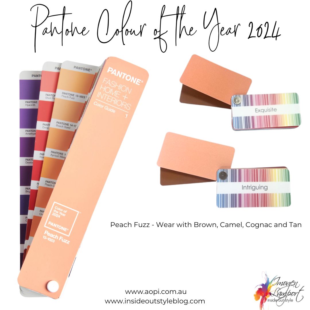 Pantone colour of the year 2024 Peach Fuzz - wear with brown tones