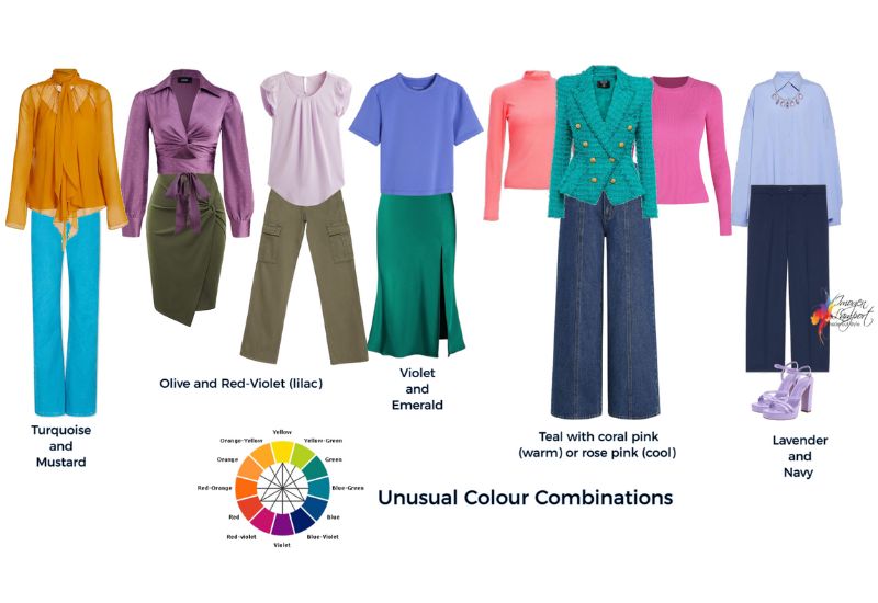 unusual colour pairings for your outfits