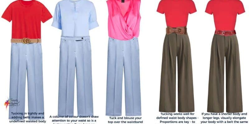 Tucking tips for your body shape and proportions