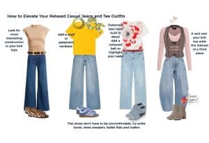 elevated relaxed casual jeans and a tee outfits