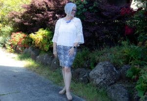 keep your outfits modern - use print and texture for interest