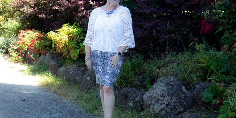 keep your outfits modern - use print and texture for interest