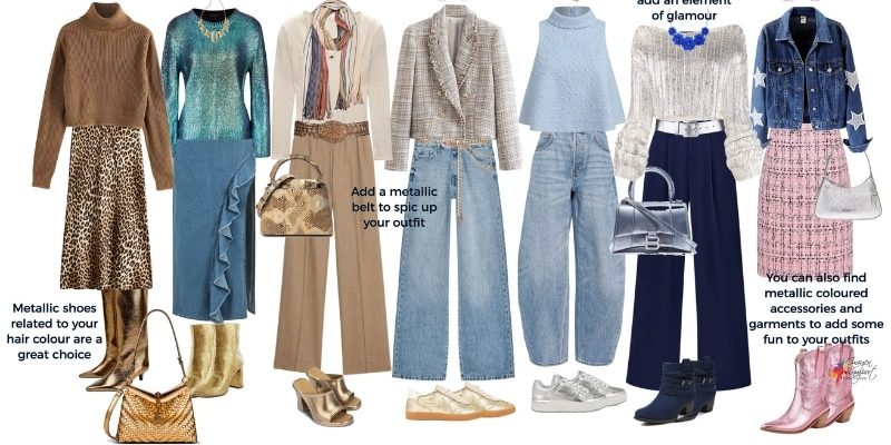 metallics for daytime metallics for daytime casual outfits