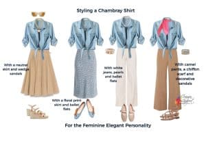 How to Style a Chambray Shirt so it's elegant and feminine