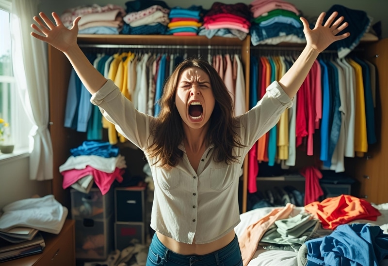 overstuffed, overwhelmed, underdressed