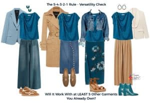 5-4-3-2-1 Rule - Versatility check - does it work with at least 5 other garments you already own