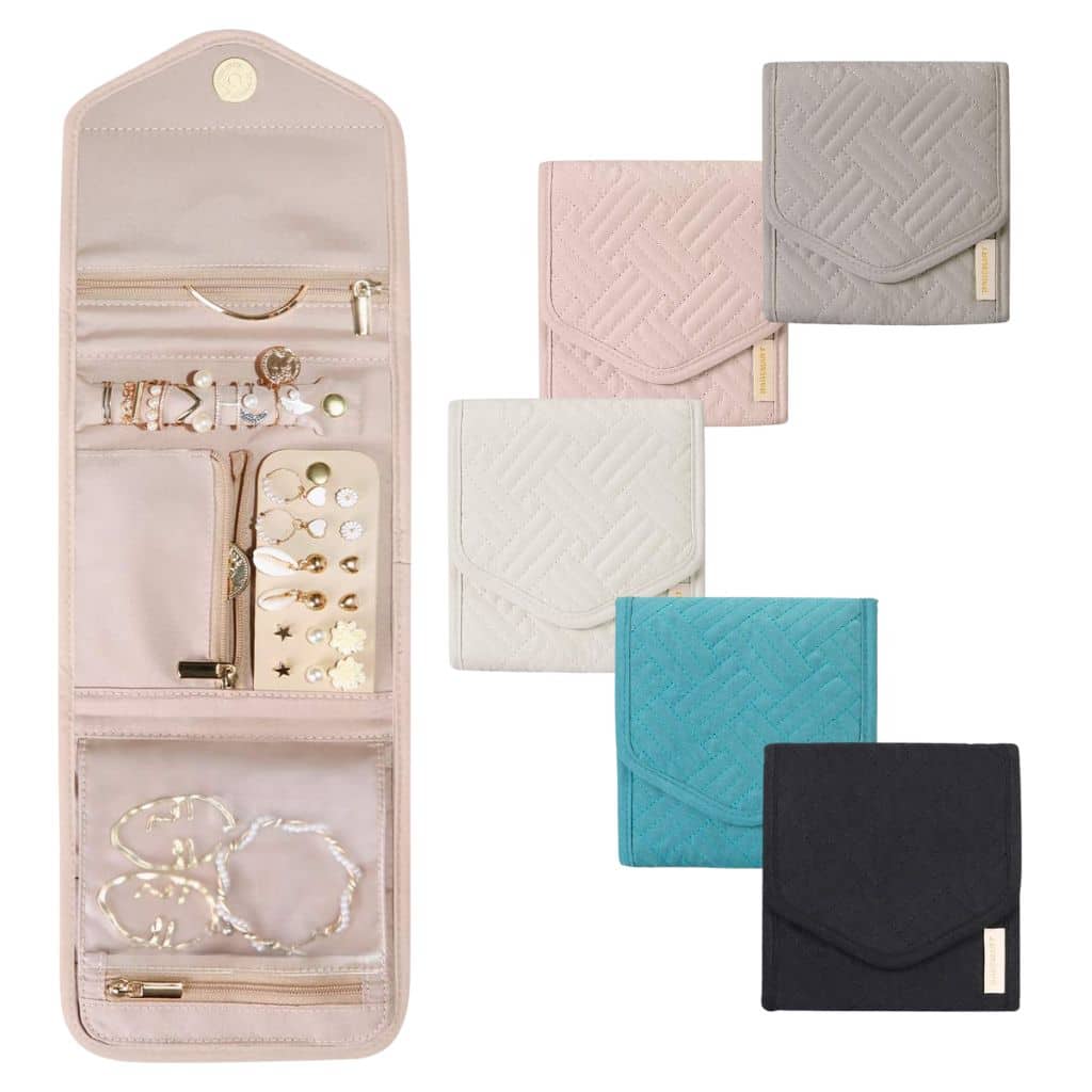 BAGSMART Travel Jewelry Organizer Case
