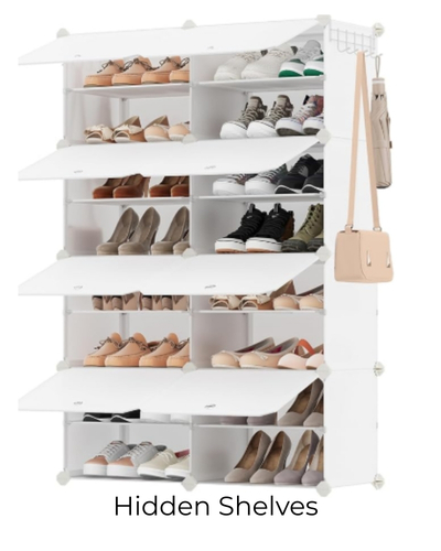 Hidden Shelves shoe storage