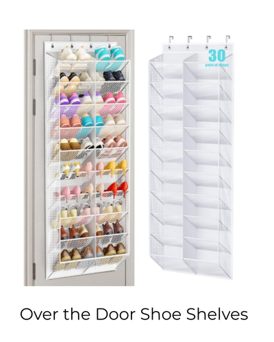 Over the Door Shoe Shelves