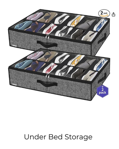 Under Bed Storage for shoes