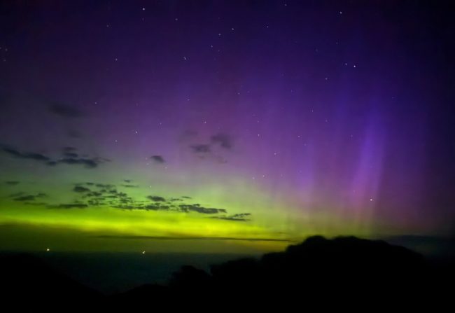aurora australis 20 Jan 2026 photo by Imogen Lamport