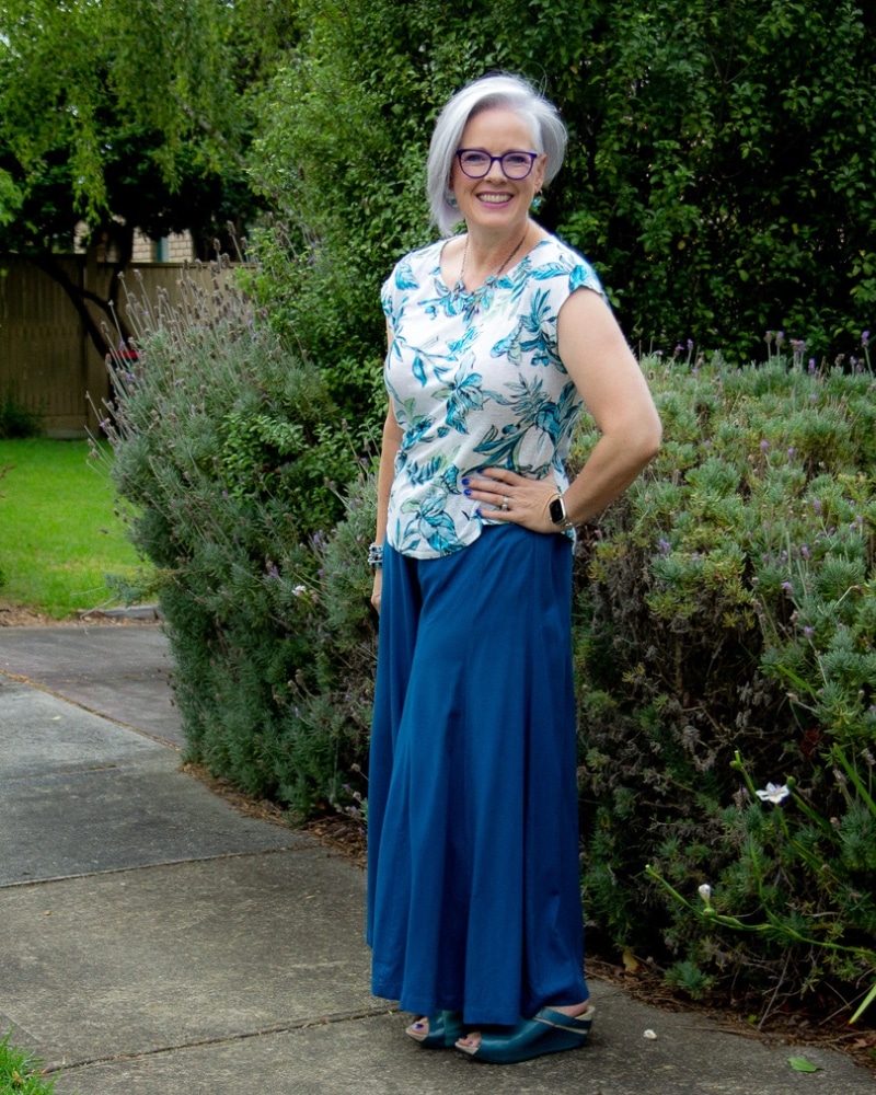 Patterned tee rather than plain