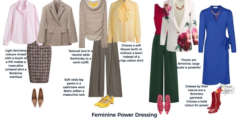 feminine power dressing