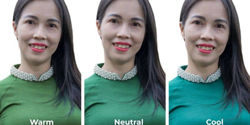 Properties of colour - undertone of colour - warm and cool