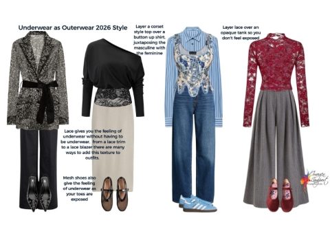 underwear as outerwear 2026 fashion trend