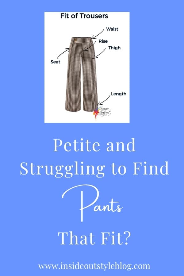 Petite pant and trouser fit