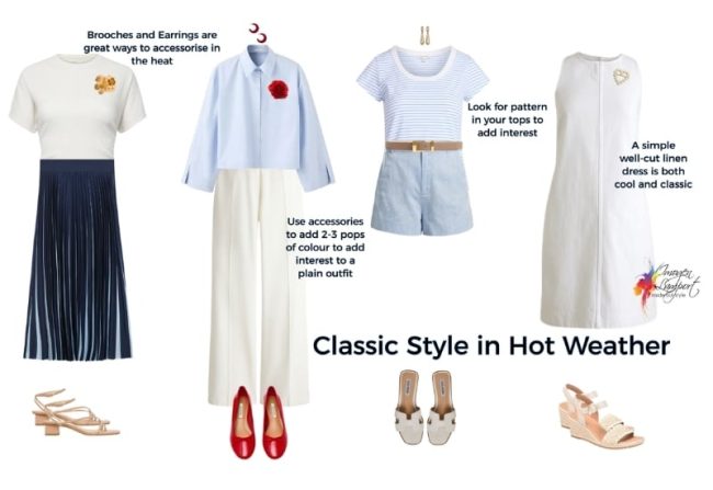 classic style in hot weather