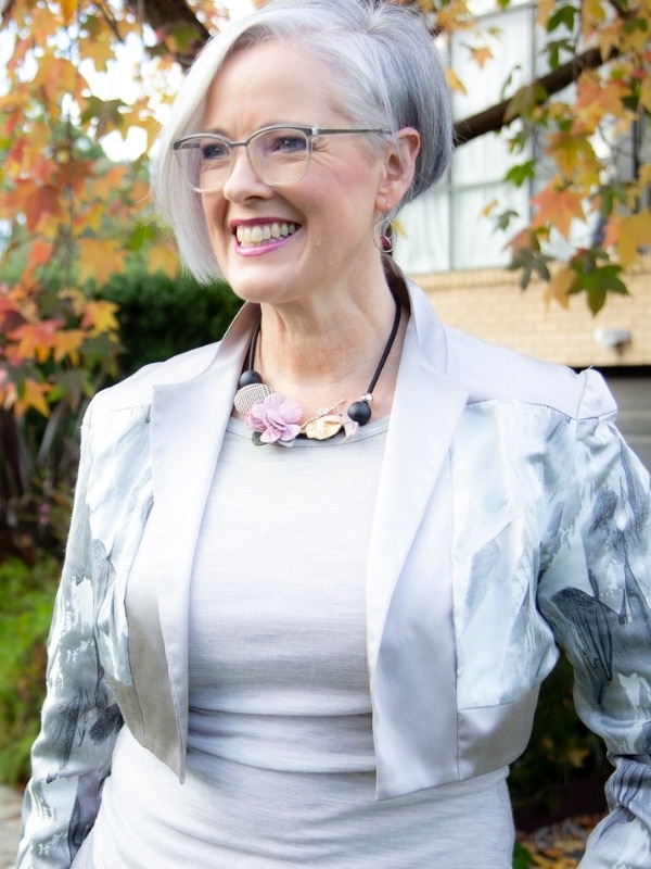 What to wear to a funeral when you don't own dark or black - try grey instead